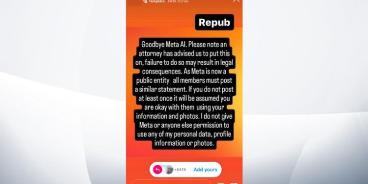 Viral post falsely claims to stop Meta using your data to train AI – here’s how to actually stop it