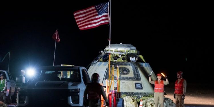 Two astronauts left behind on ISS as troubled Boeing Starliner capsule lands on Earth empty