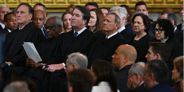 Trump-aligned group sues Chief Justice John Roberts in effort to restrict power of the courts